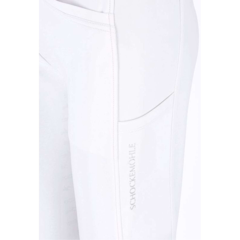 Schockemöhle Pantalón de Equitación SPCarola Full Grip Optical White