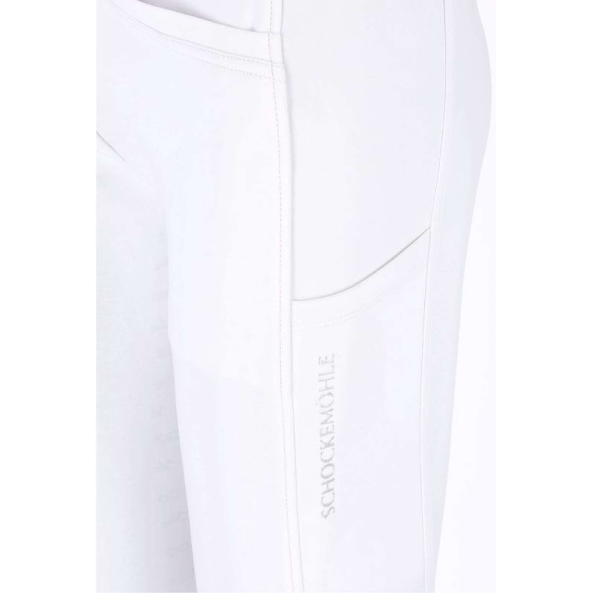 Schockemöhle Pantalón de Equitación SPCarola Full Grip Optical White