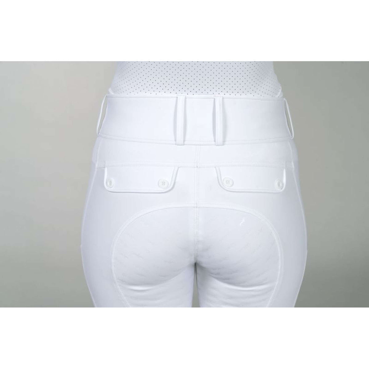 Schockemöhle Pantalón de Equitación SPCarola Full Grip Optical White