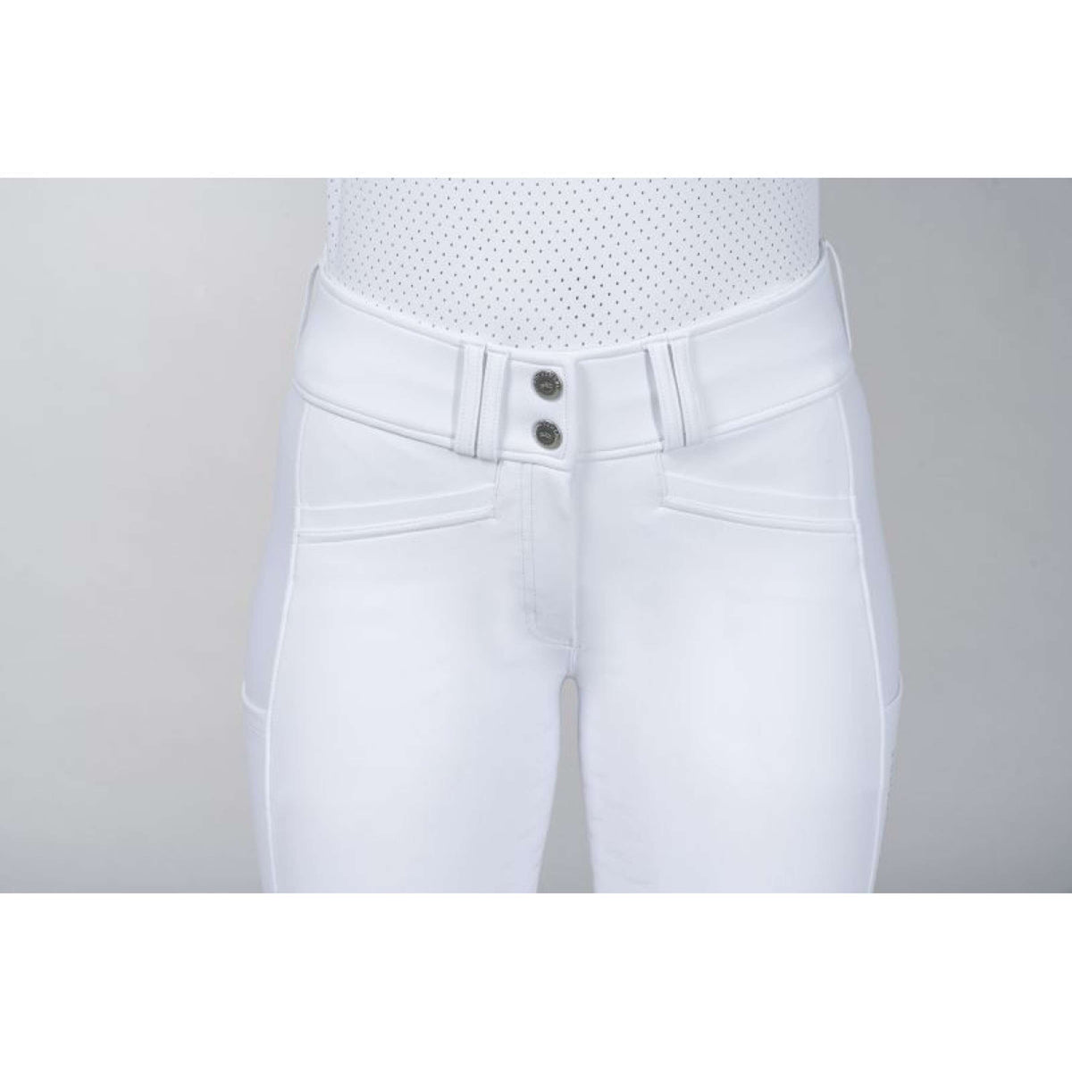 Schockemöhle Pantalón de Equitación SPCarola Full Grip Optical White