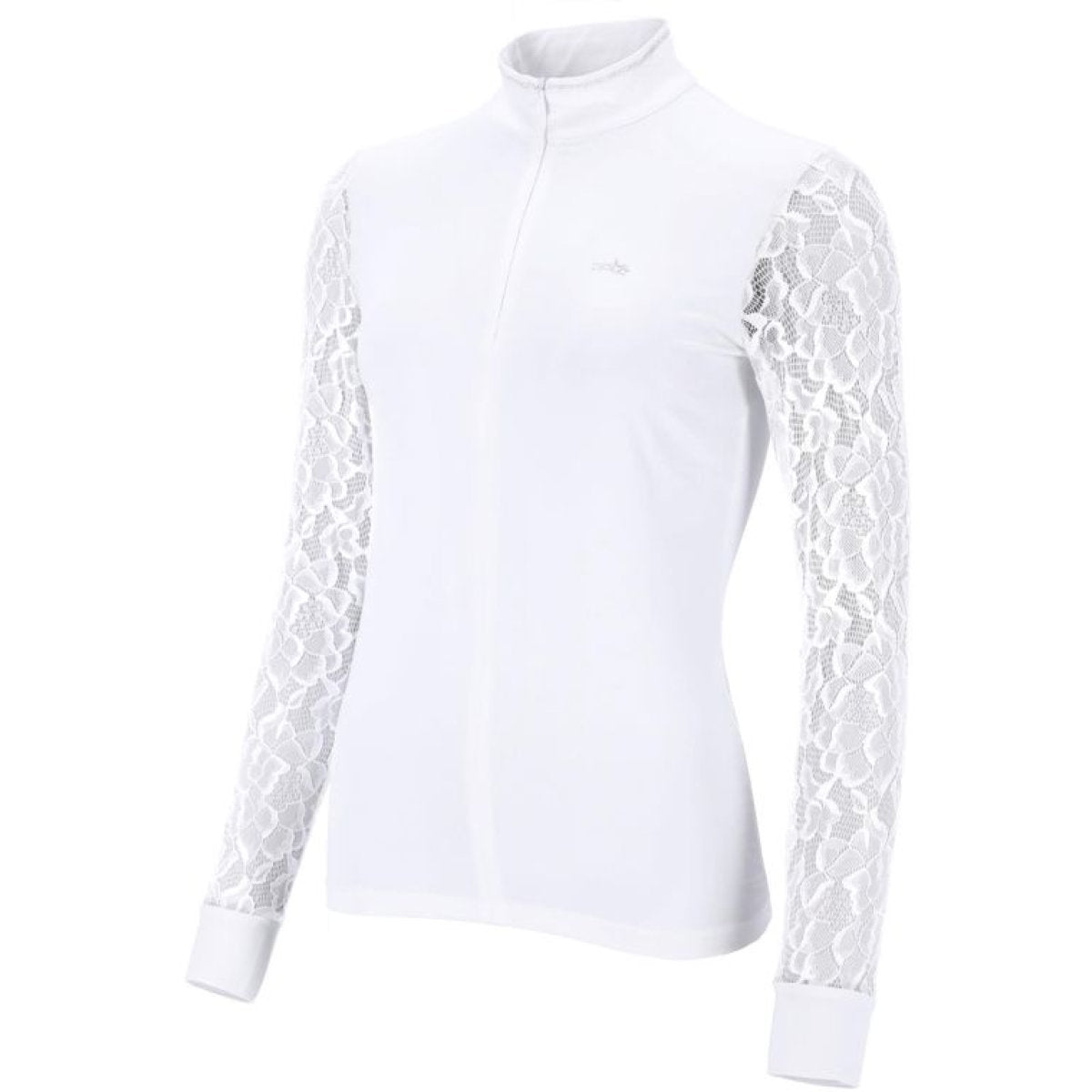 Schockemöhle Camiseta de Competición SPAlicia Lange mouwen Optical White