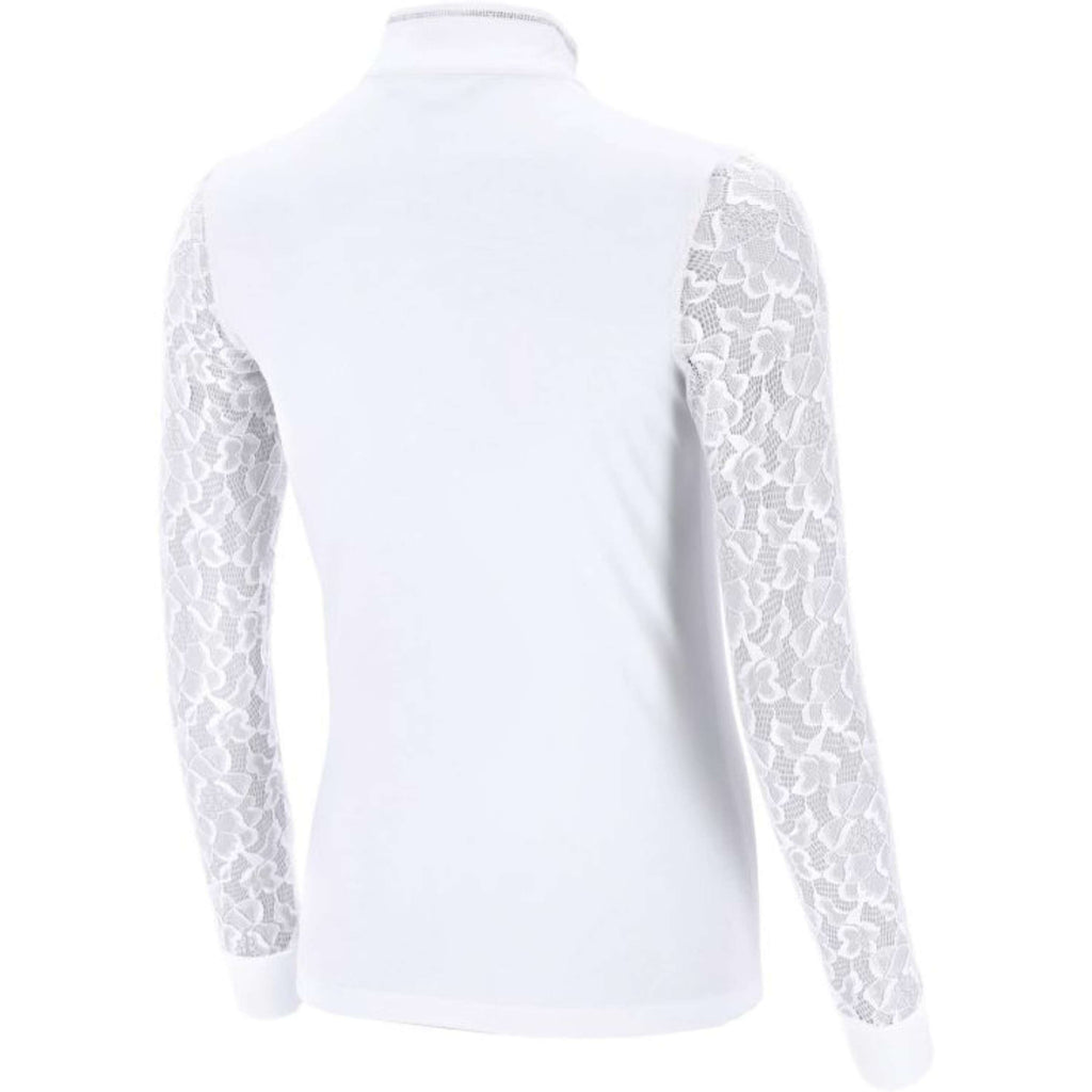 Schockemöhle Camiseta de Competición SPAlicia Lange mouwen Optical White