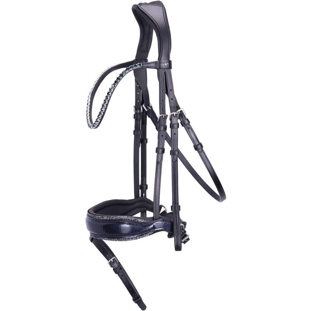 Schockemöhle Brida SPLuxury Doma Clásica Negro/Plata/Azul