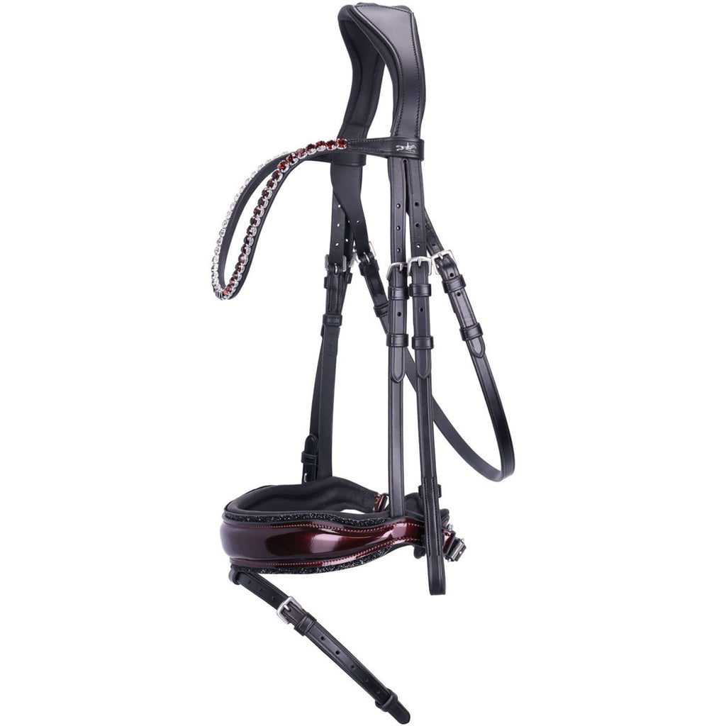 Schockemöhle Brida SPLuxury Doma Clásica Negro/Vino/Plata