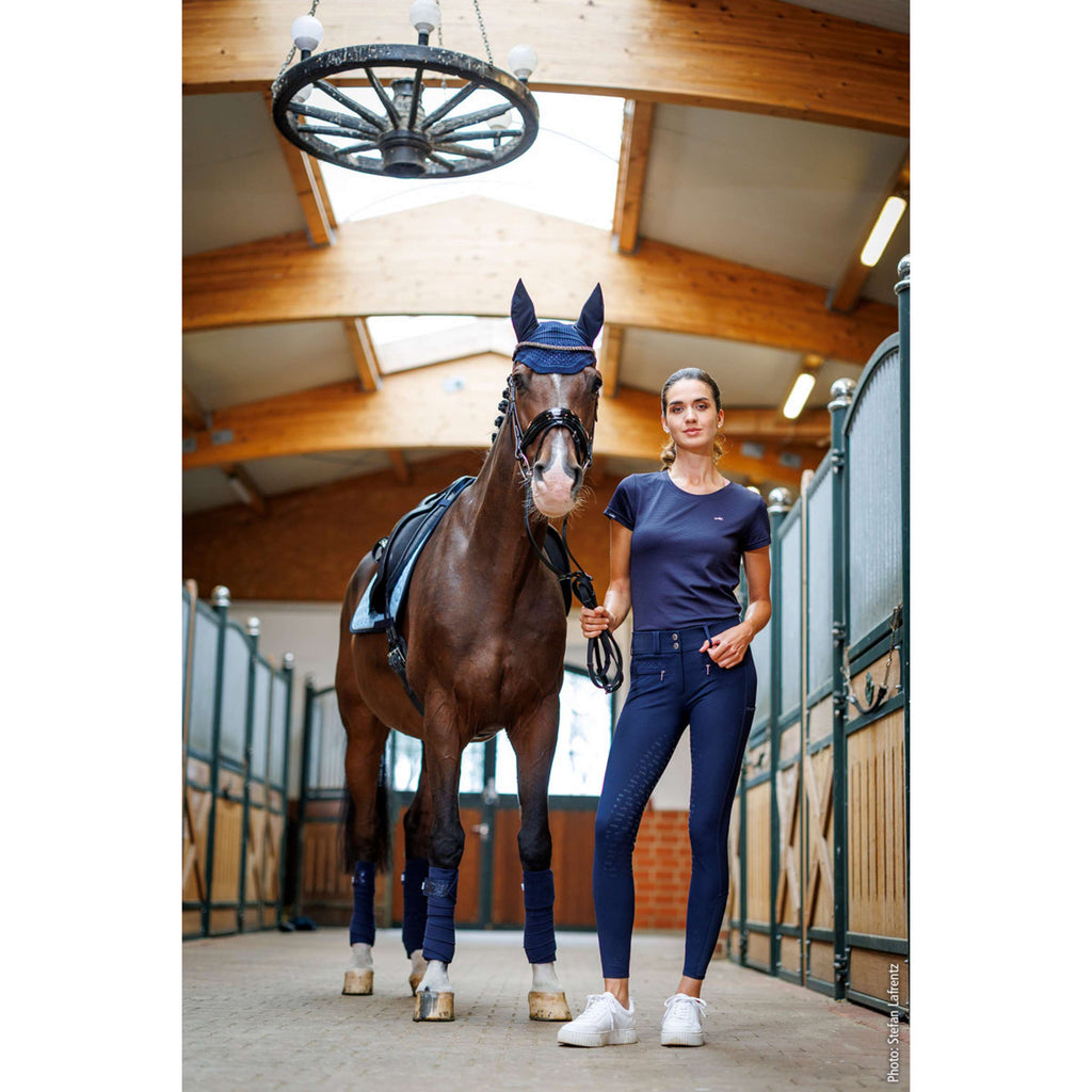 Schockemöhle Pantalón de Equitación SPTulip Style Full Grip Dark Navy