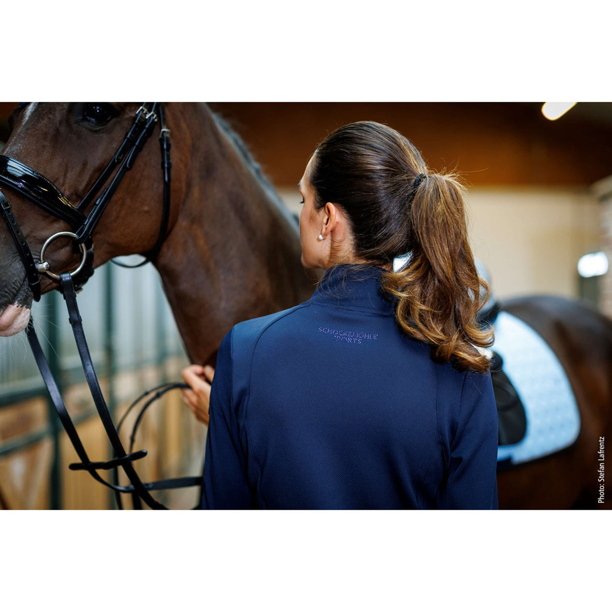 Schockemöhle Sudadera con capucha y cremallera SPRosi Style Dark Navy