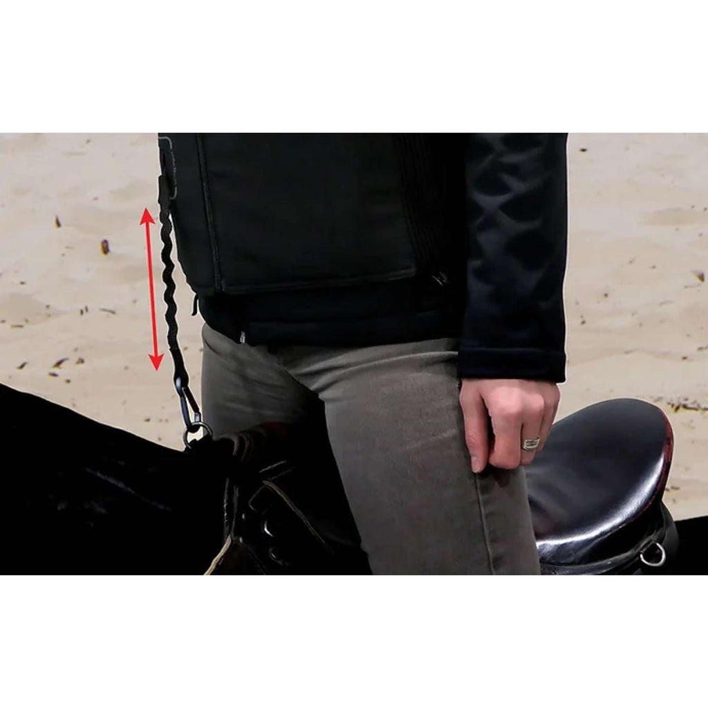 Segura Equitation Cuerda de Fijación Elastiek Adultos Negro