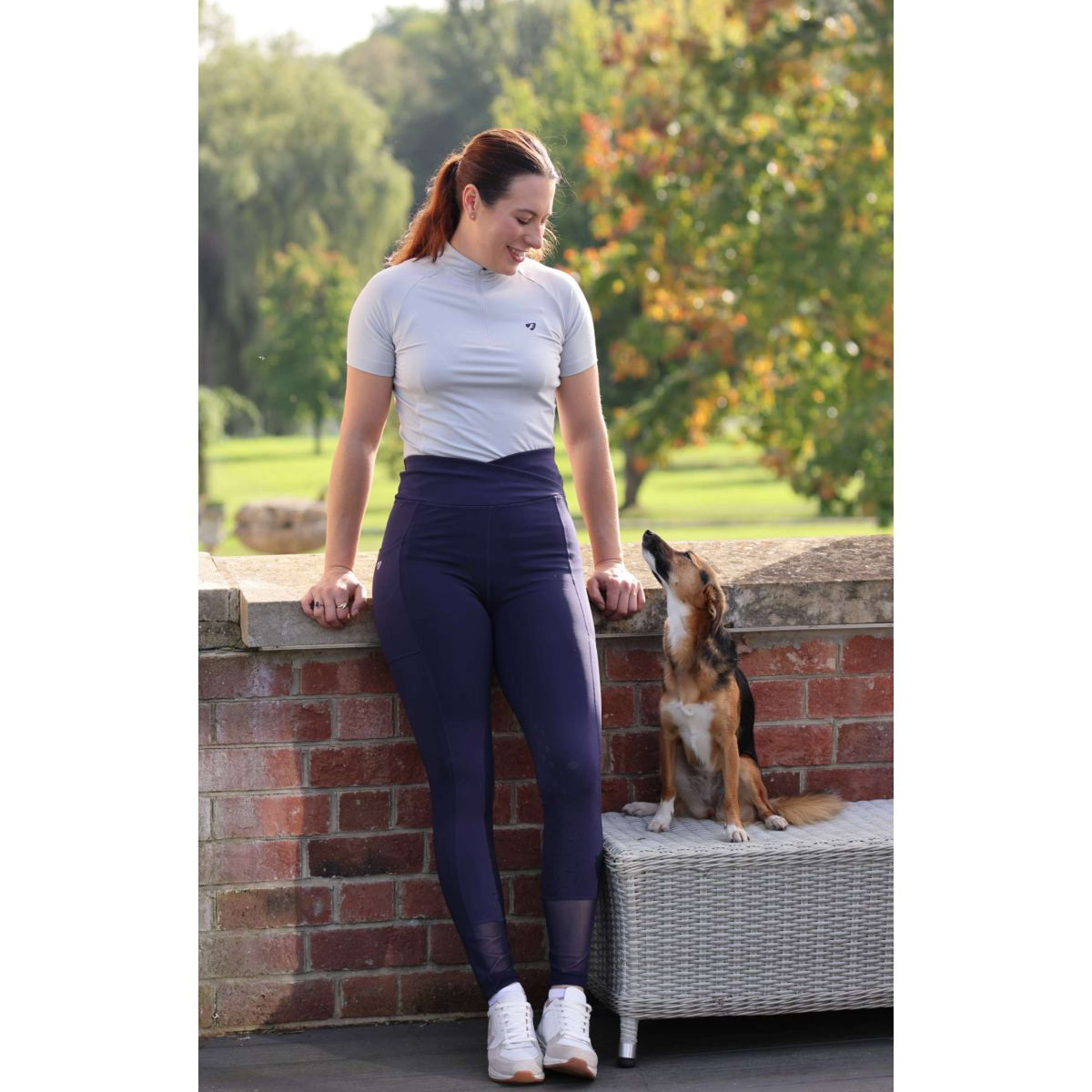 Aubrion by Shires Legging de Equitación Sculpt Marino