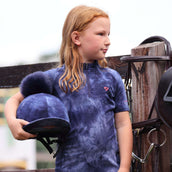 Aubrion by Shires Base Layer Revive Young Rider Mangas Cortas Navy Tie Dye