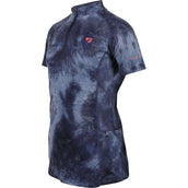 Aubrion by Shires Base Layer Revive Young Rider Mangas Cortas Navy Tie Dye