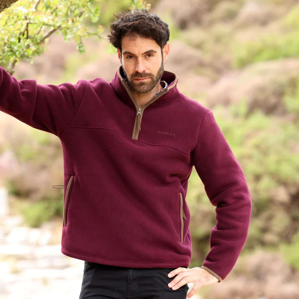 Aubrion by Shires Suéter Original Fleece Hombres Maroon