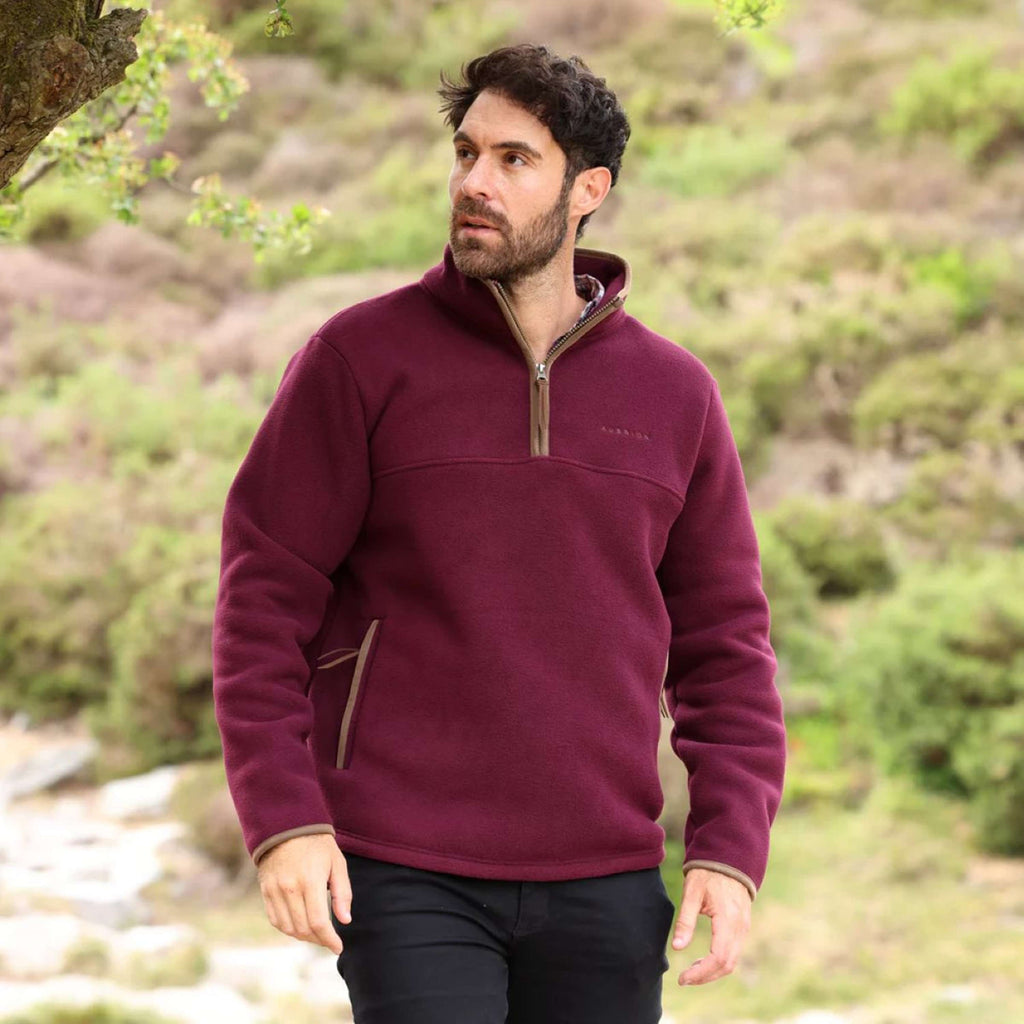 Aubrion by Shires Suéter Original Fleece Hombres Maroon