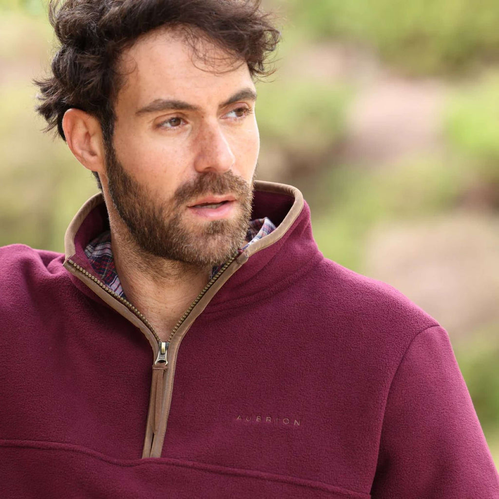 Aubrion by Shires Suéter Original Fleece Hombres Maroon