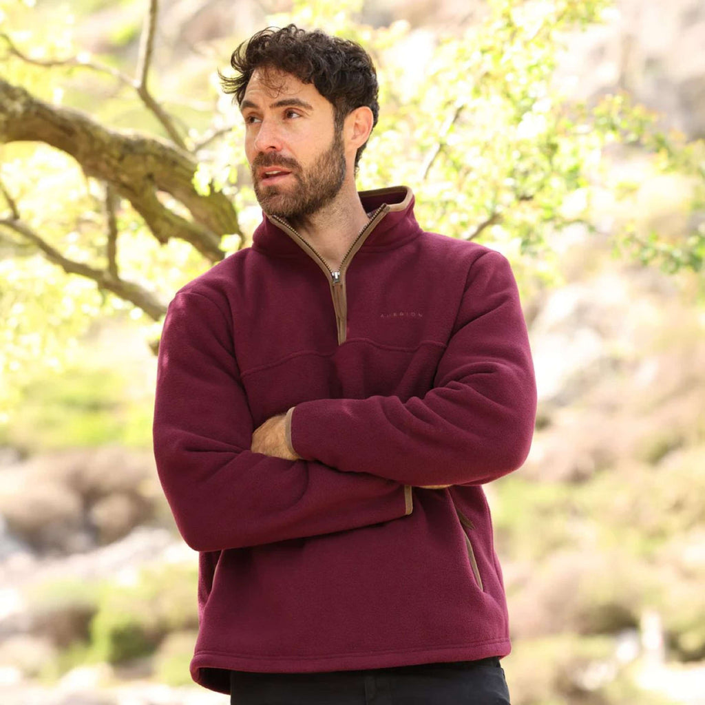 Aubrion by Shires Suéter Original Fleece Hombres Maroon