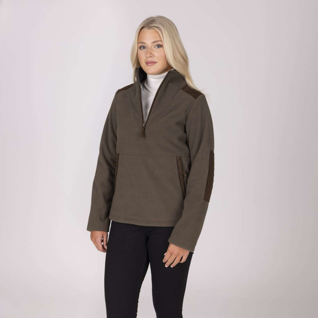 Aubrion by Shires Suéter Heritage Fleece Oliva oscura