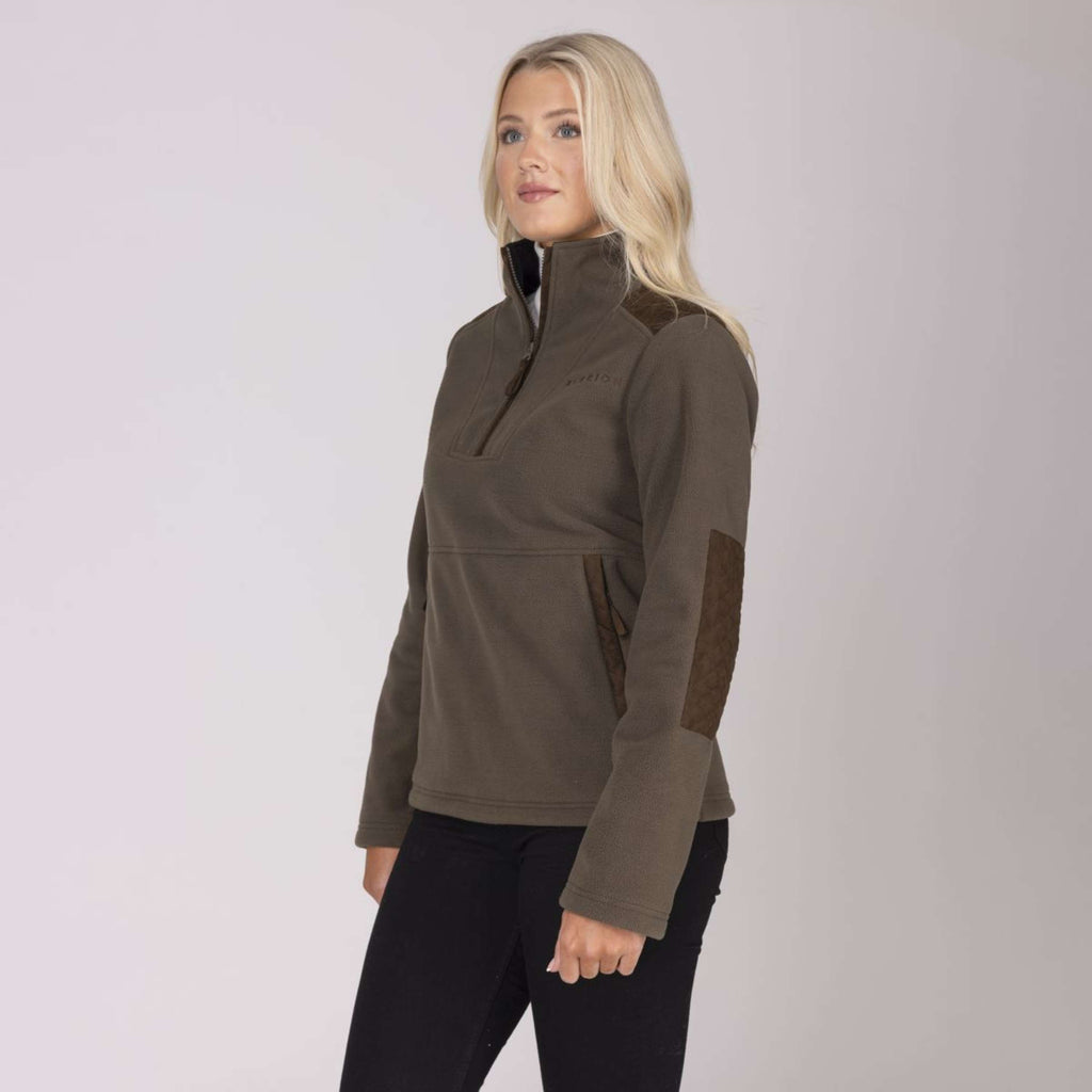 Aubrion by Shires Suéter Heritage Fleece Oliva oscura