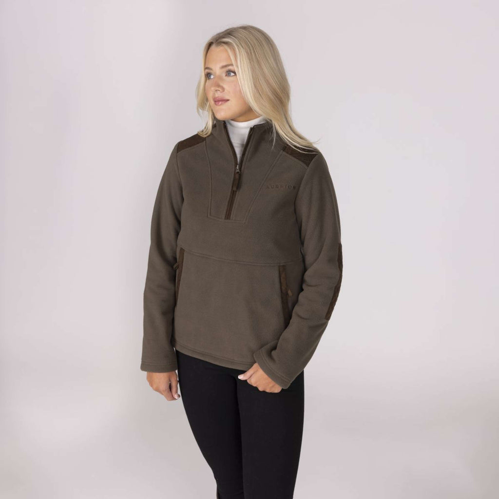 Aubrion by Shires Suéter Heritage Fleece Oliva oscura