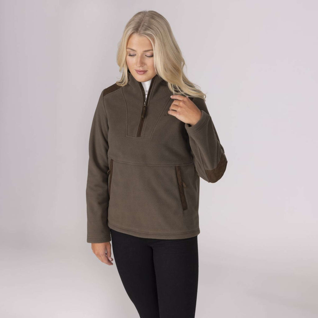 Aubrion by Shires Suéter Heritage Fleece Oliva oscura