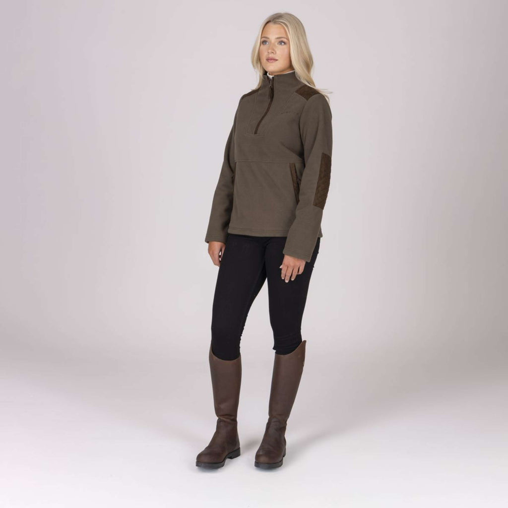 Aubrion by Shires Suéter Heritage Fleece Oliva oscura