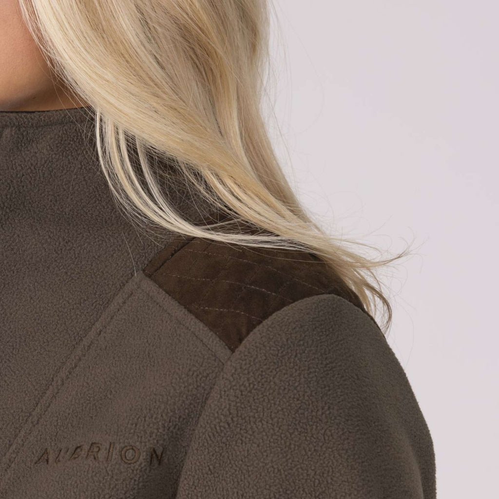 Aubrion by Shires Suéter Heritage Fleece Oliva oscura