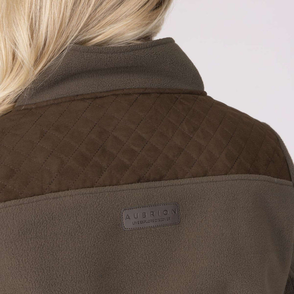 Aubrion by Shires Suéter Heritage Fleece Oliva oscura