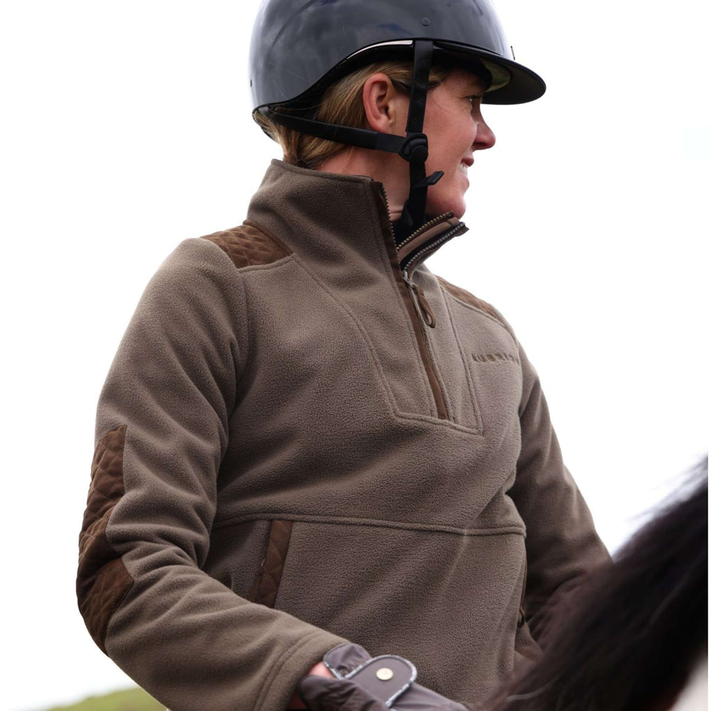 Aubrion by Shires Suéter Heritage Fleece Oliva oscura