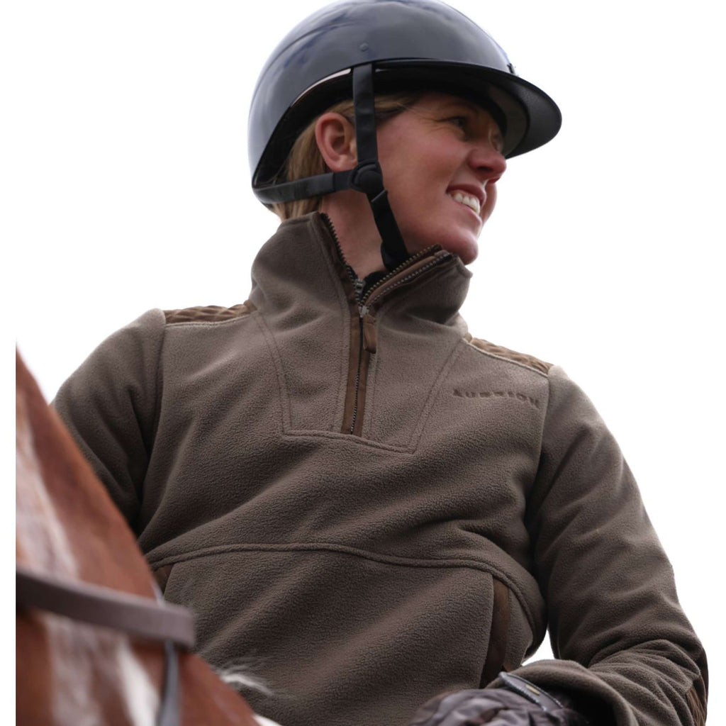 Aubrion by Shires Suéter Heritage Fleece Oliva oscura
