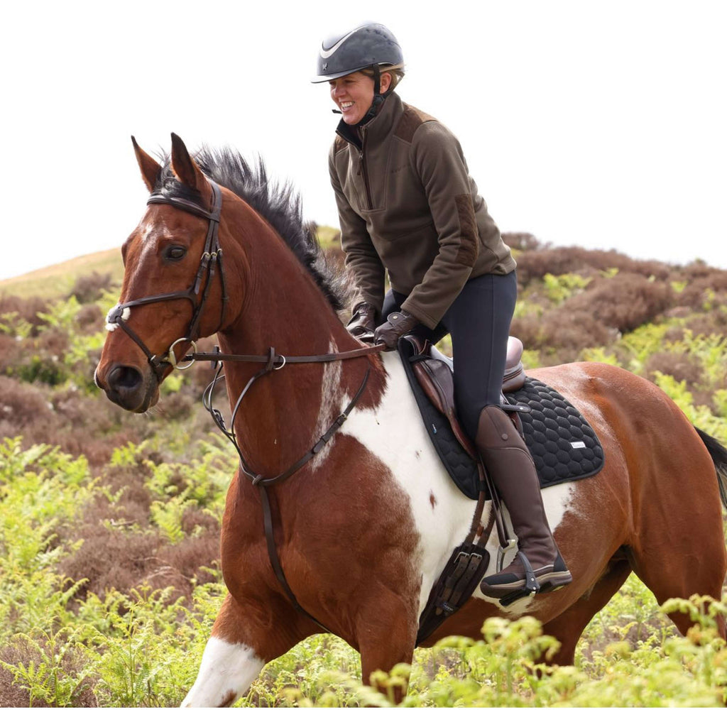 Aubrion by Shires Suéter Heritage Fleece Oliva oscura