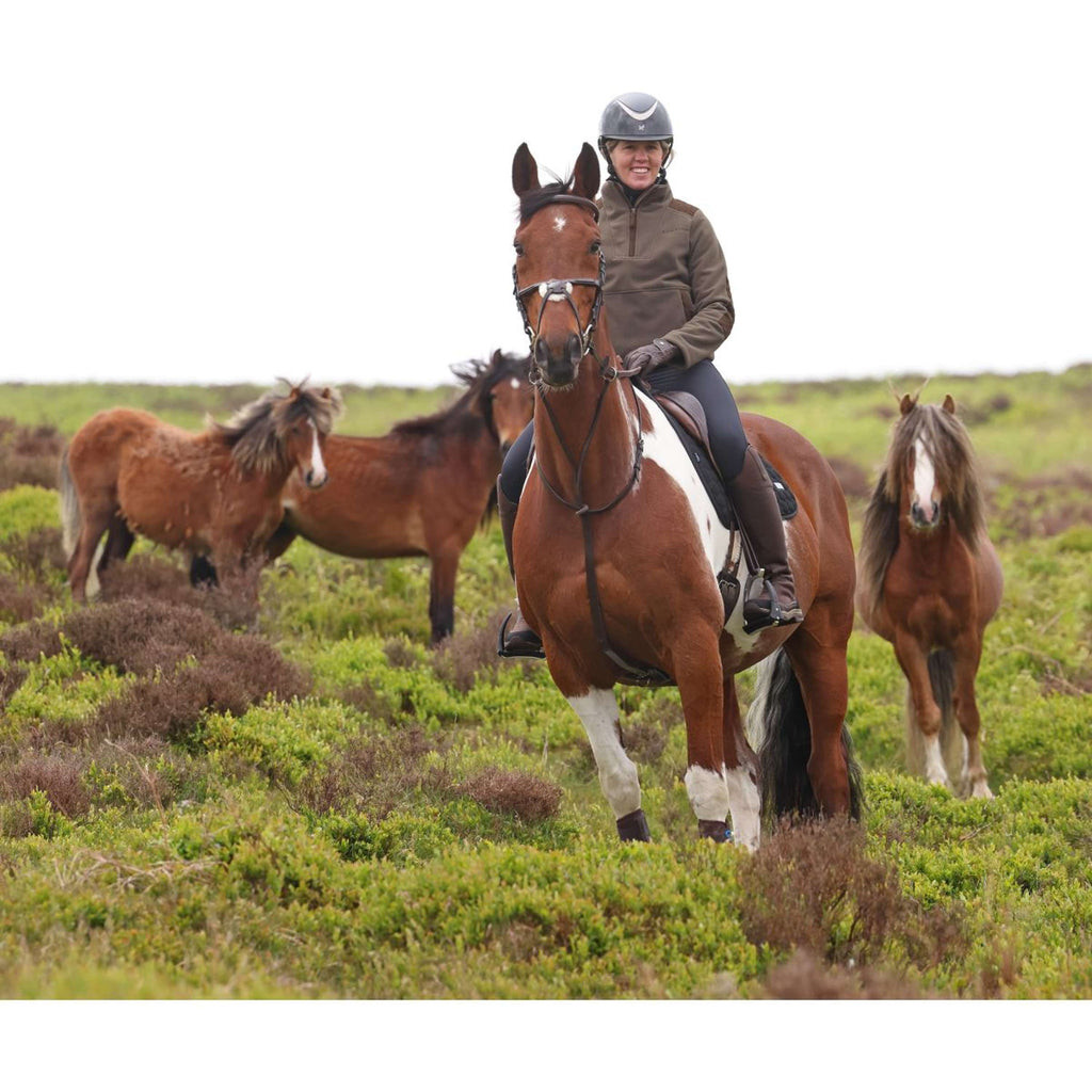 Aubrion by Shires Suéter Heritage Fleece Oliva oscura