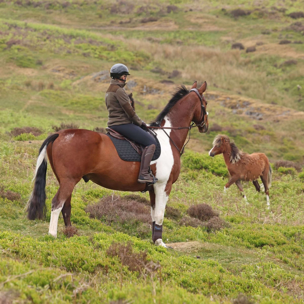 Aubrion by Shires Suéter Heritage Fleece Oliva oscura