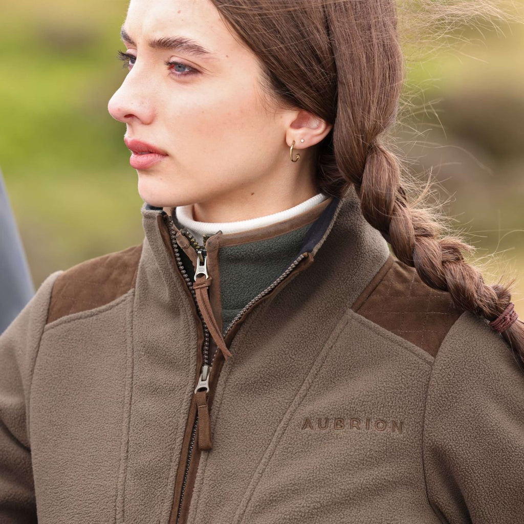 Aubrion by Shires Suéter Heritage Fleece Oliva oscura