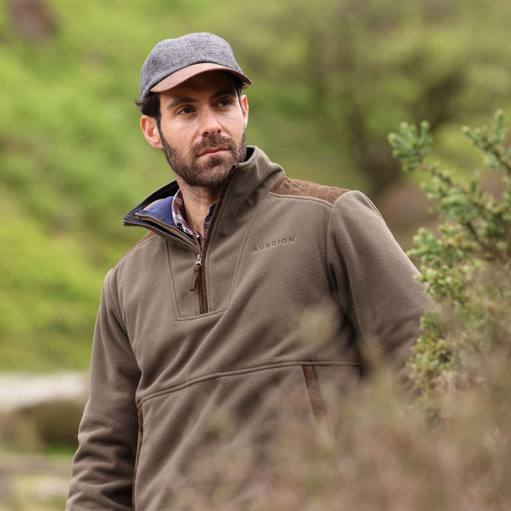 Aubrion by Shires Suéter Heritage Fleece Oliva oscura