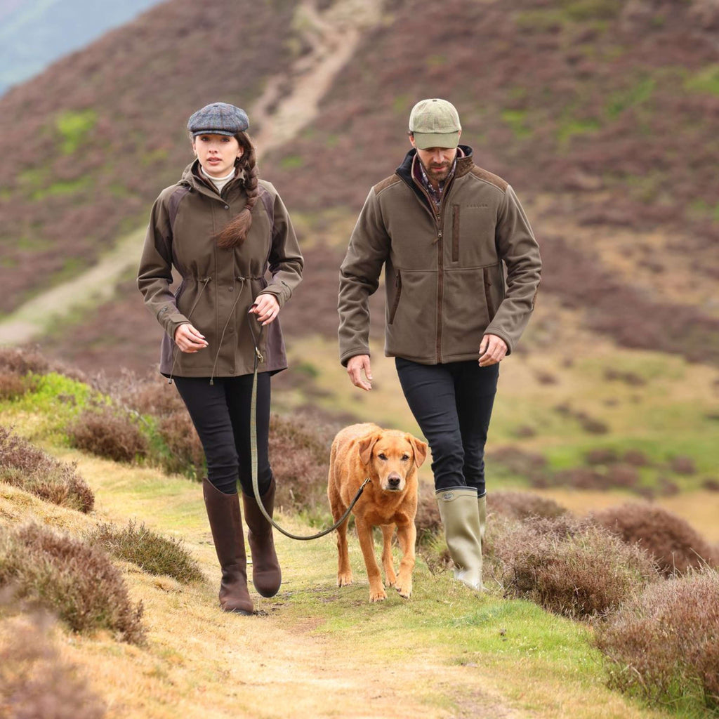 Aubrion by Shires Sudadera con capucha y cremallera Heritage Fleece Oliva oscura