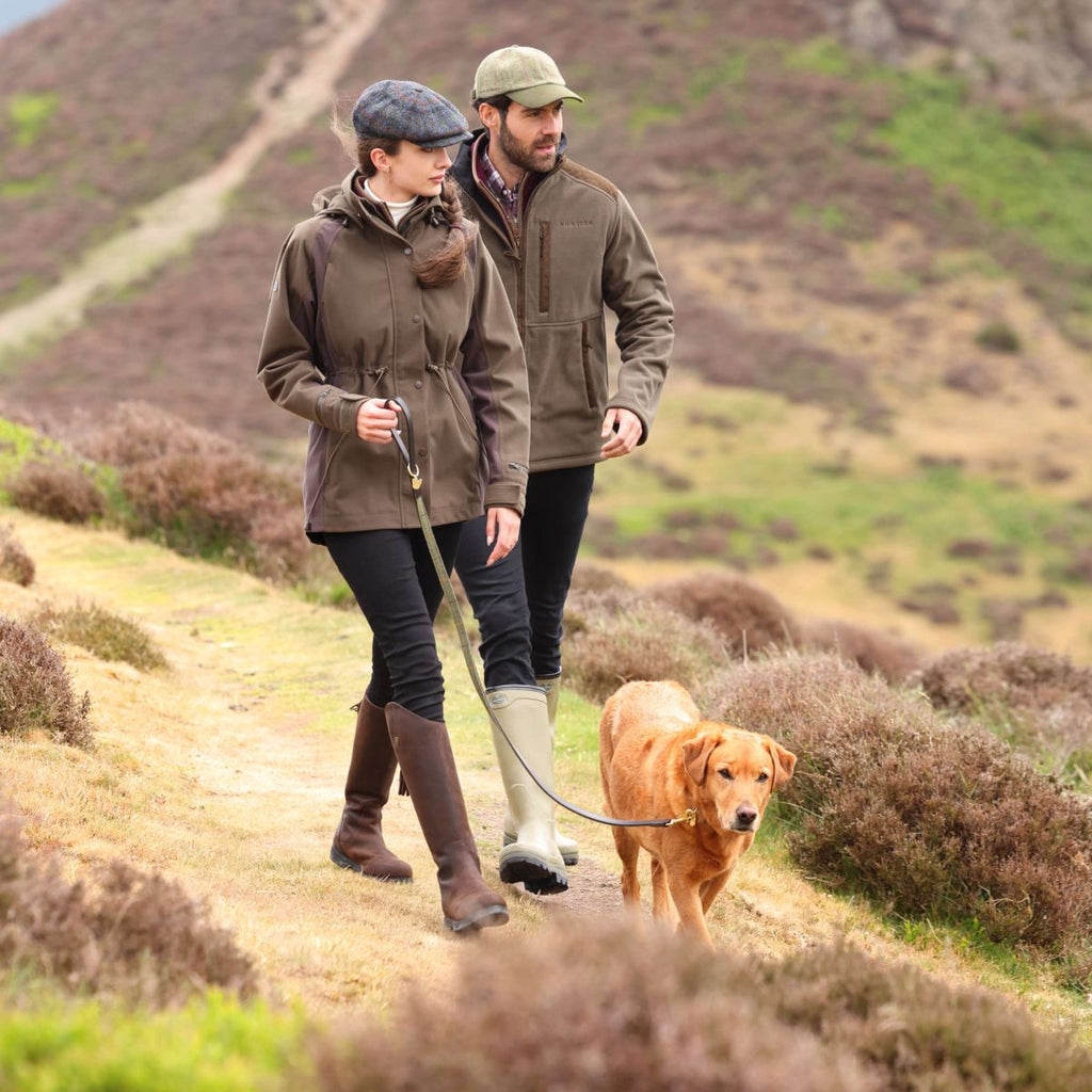 Aubrion by Shires Sudadera con capucha y cremallera Heritage Fleece Oliva oscura