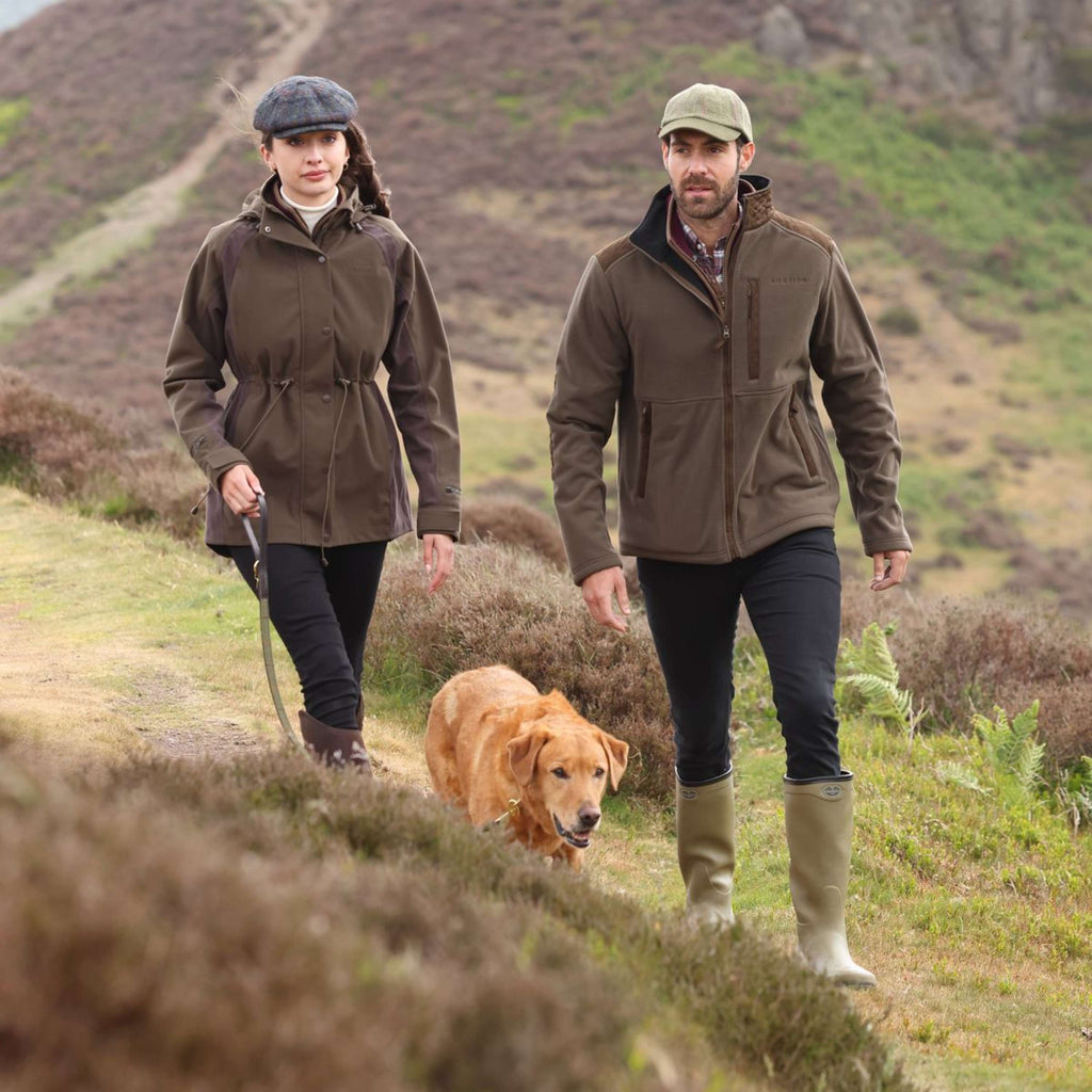Aubrion by Shires Sudadera con capucha y cremallera Heritage Fleece Oliva oscura
