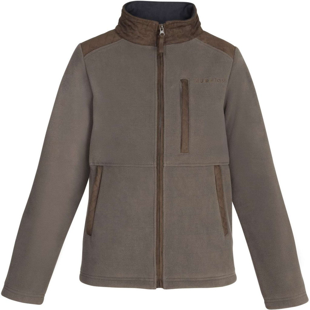 Aubrion by Shires Sudadera con capucha y cremallera Heritage Fleece Oliva oscura