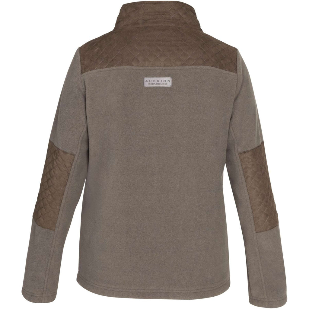 Aubrion by Shires Sudadera con capucha y cremallera Heritage Fleece Oliva oscura