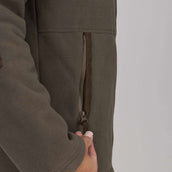 Aubrion by Shires Sudadera con capucha y cremallera Heritage Fleece Oliva oscura