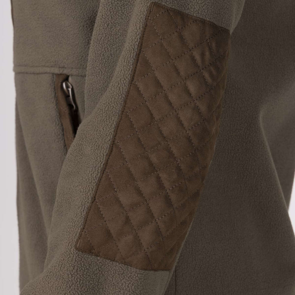 Aubrion by Shires Sudadera con capucha y cremallera Heritage Fleece Oliva oscura