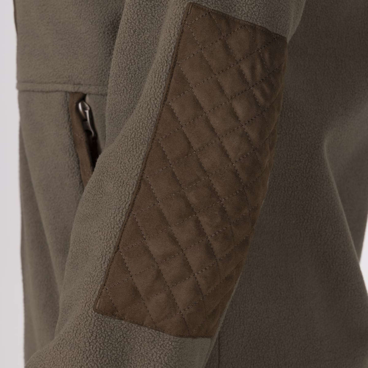 Aubrion by Shires Sudadera con capucha y cremallera Heritage Fleece Oliva oscura