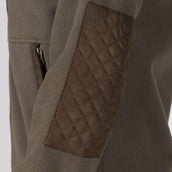 Aubrion by Shires Sudadera con capucha y cremallera Heritage Fleece Oliva oscura