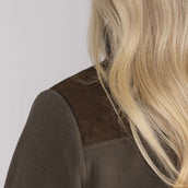 Aubrion by Shires Sudadera con capucha y cremallera Heritage Fleece Oliva oscura