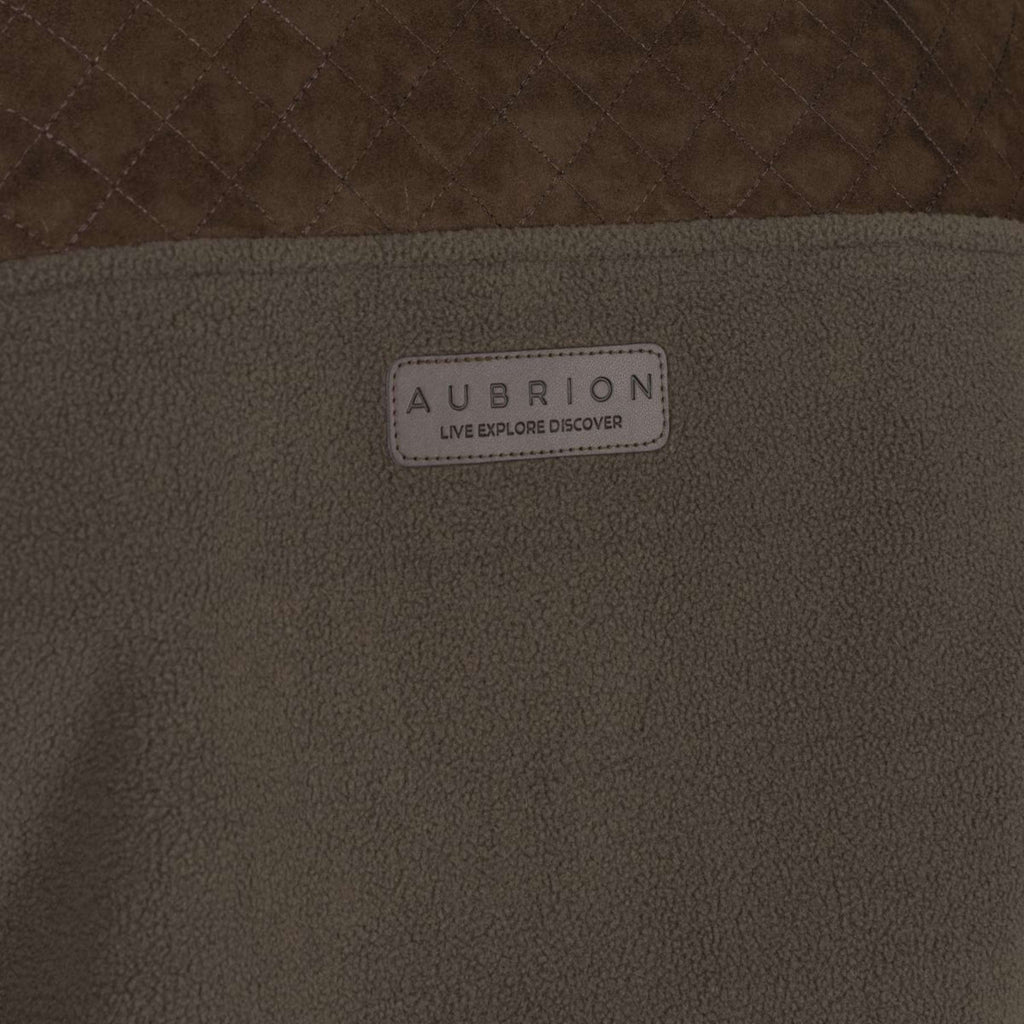 Aubrion by Shires Sudadera con capucha y cremallera Heritage Fleece Oliva oscura