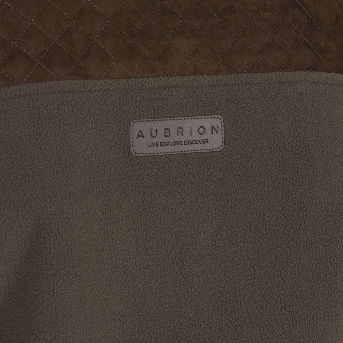 Aubrion by Shires Sudadera con capucha y cremallera Heritage Fleece Oliva oscura