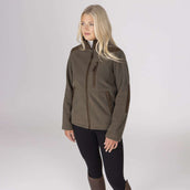 Aubrion by Shires Sudadera con capucha y cremallera Heritage Fleece Oliva oscura