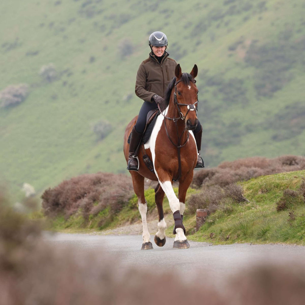 Aubrion by Shires Sudadera con capucha y cremallera Heritage Fleece Oliva oscura