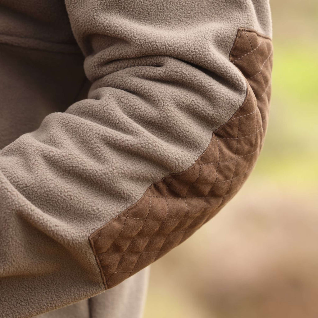 Aubrion by Shires Sudadera con capucha y cremallera Heritage Fleece Oliva oscura