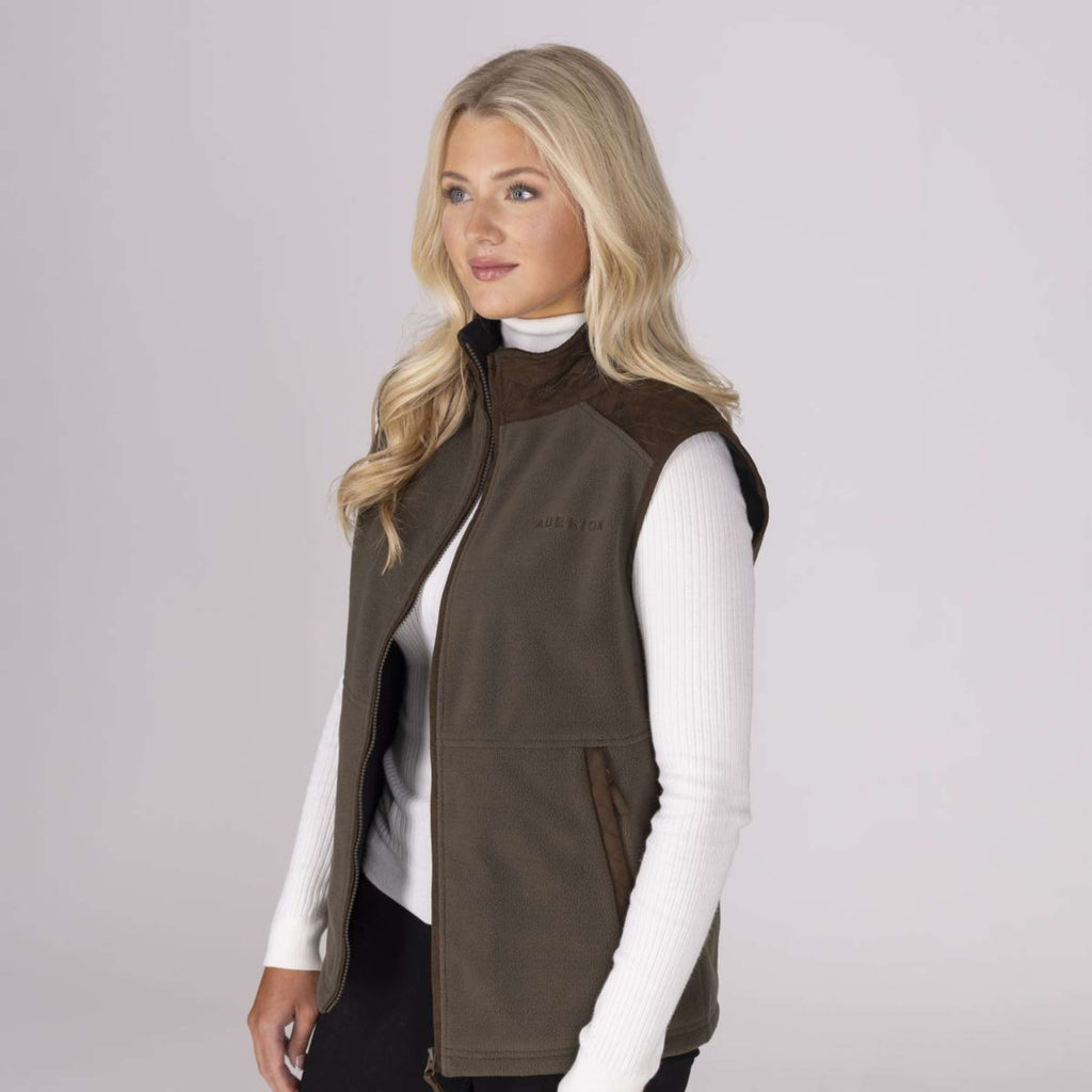 Aubrion by Shires Chaleco Heritage Fleece Oliva oscura