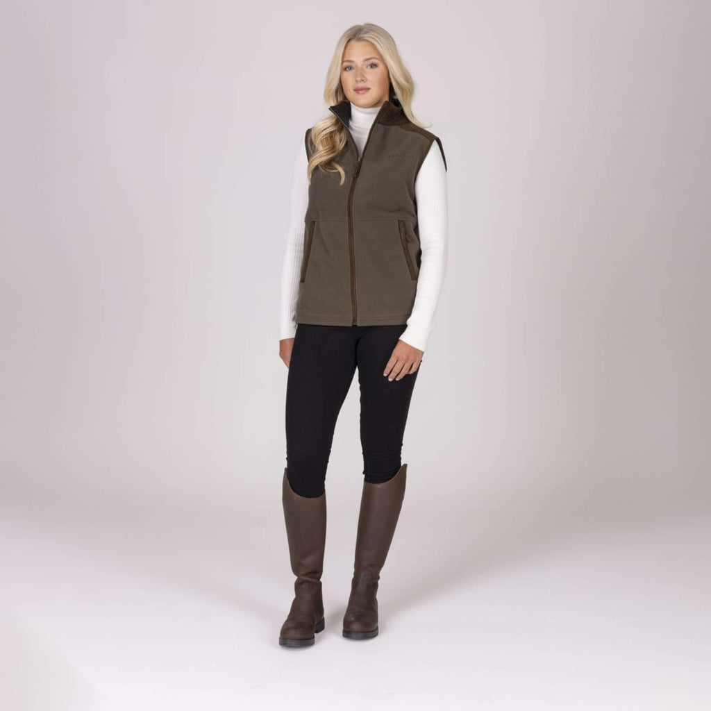 Aubrion by Shires Chaleco Heritage Fleece Oliva oscura