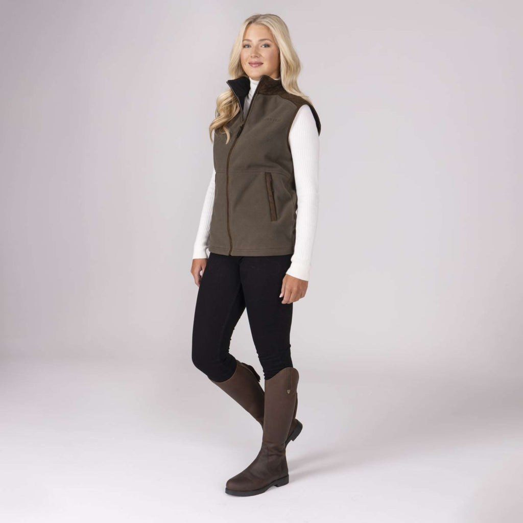 Aubrion by Shires Chaleco Heritage Fleece Oliva oscura